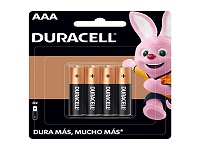 Batterias Duracell - Battery - 4 AAA Alcalina